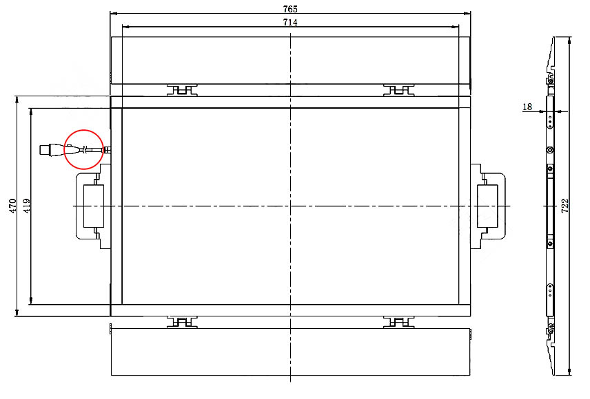 Drawing Dimension Plate BX101-20-JJ