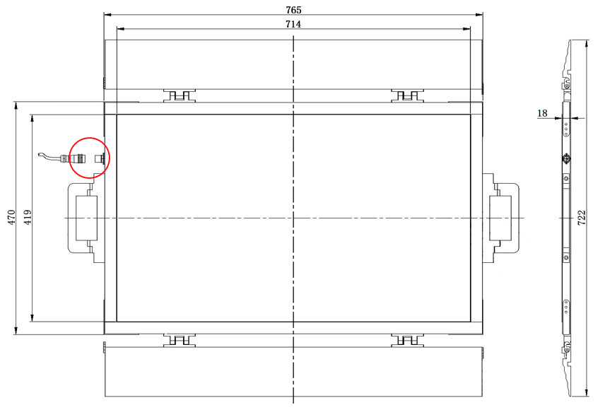 Drawing Dimension Plate BX101-20-JJ