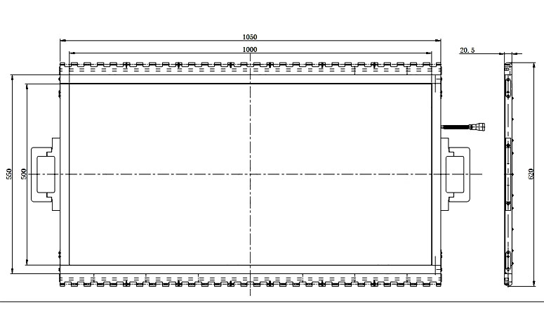 Drawing Dimension Plate BX101-H20